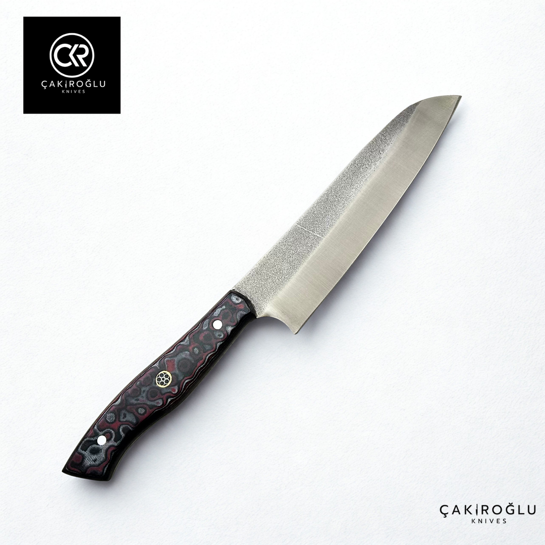 Santoku Model Handcrafted Chef Knife - Böhler N690 Steel & G-carta Handle