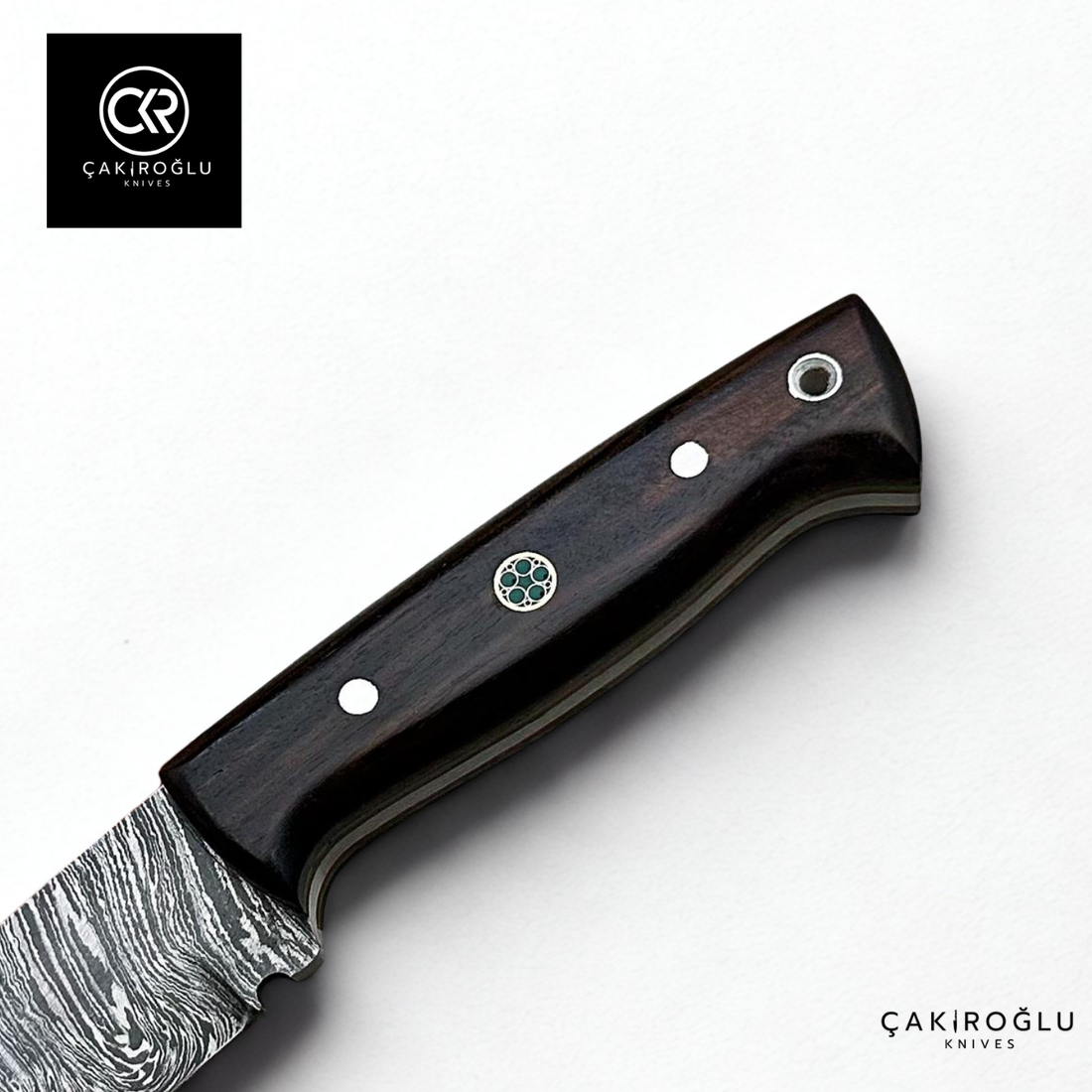 Handcrafted Custom-made Damascus Steel Bushcraft Hunting Knife