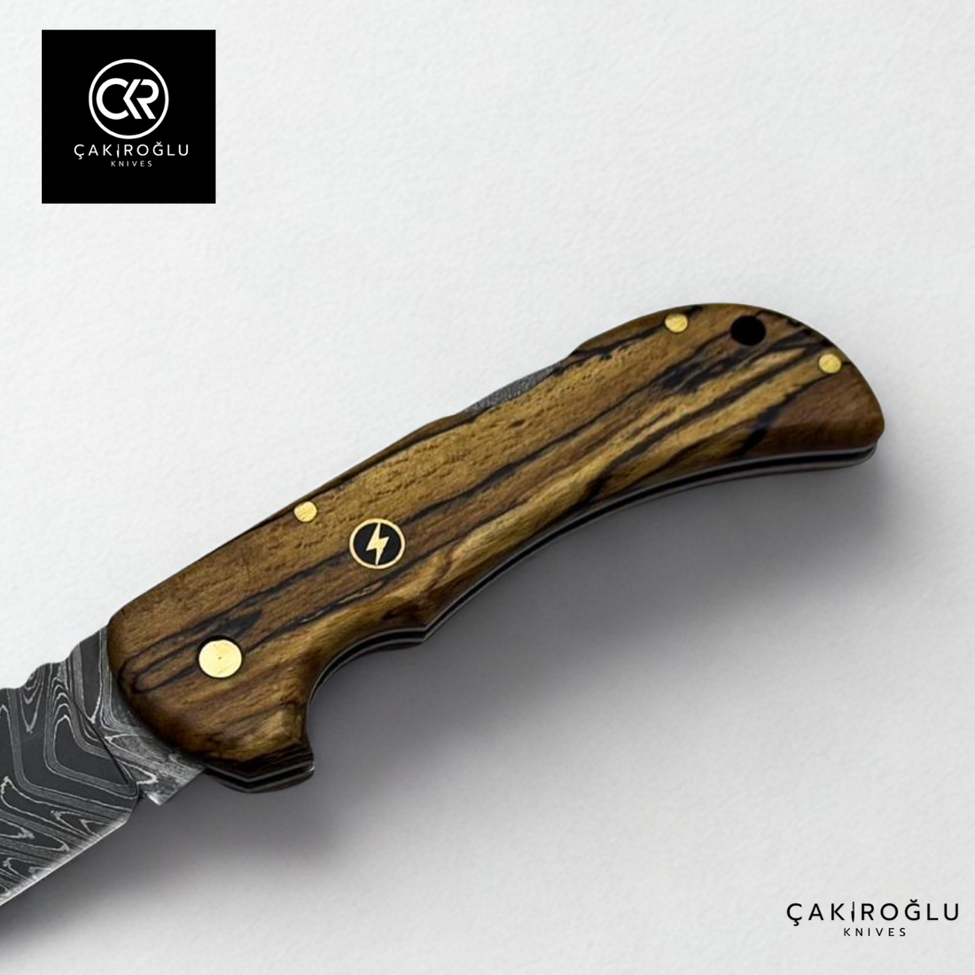 Handcrafted Custom Folding Knife - Damascus Steel