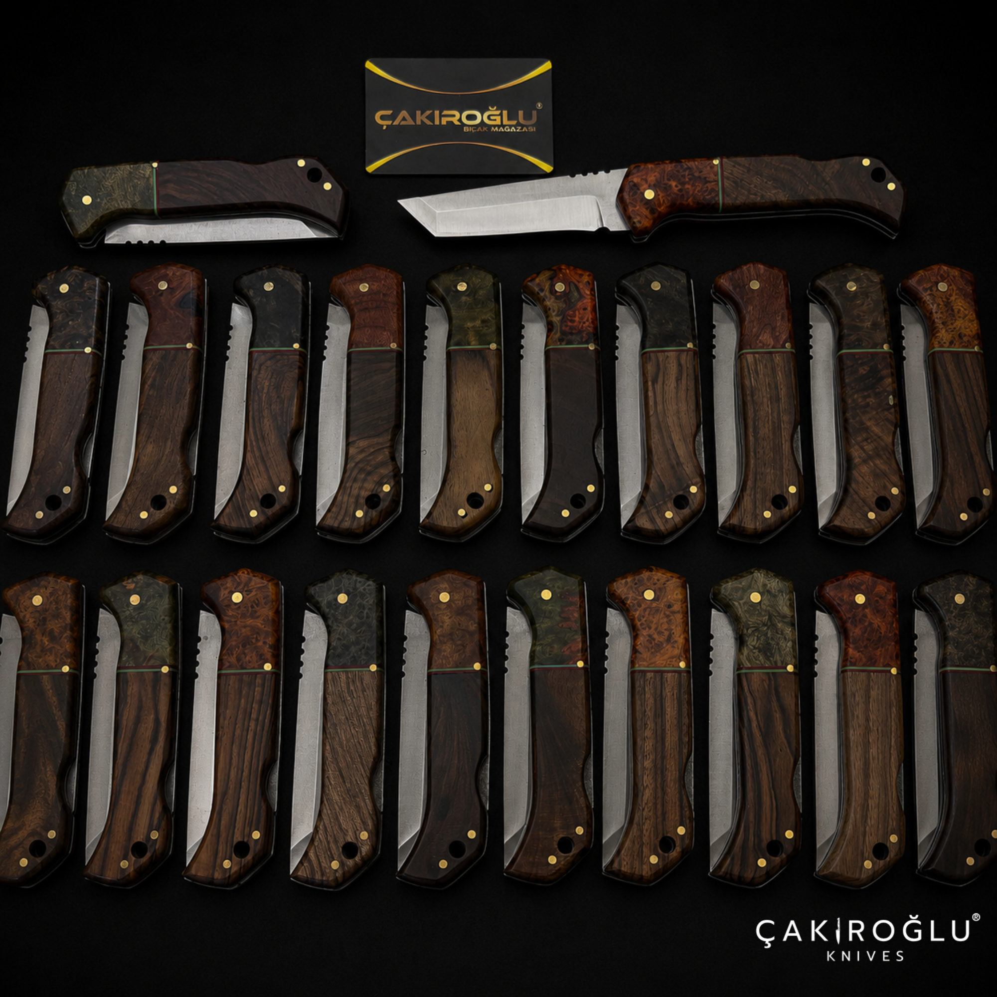 Handmade Stainless Steel Tanto Custom Folding Pocket Knife - Leather Sheath