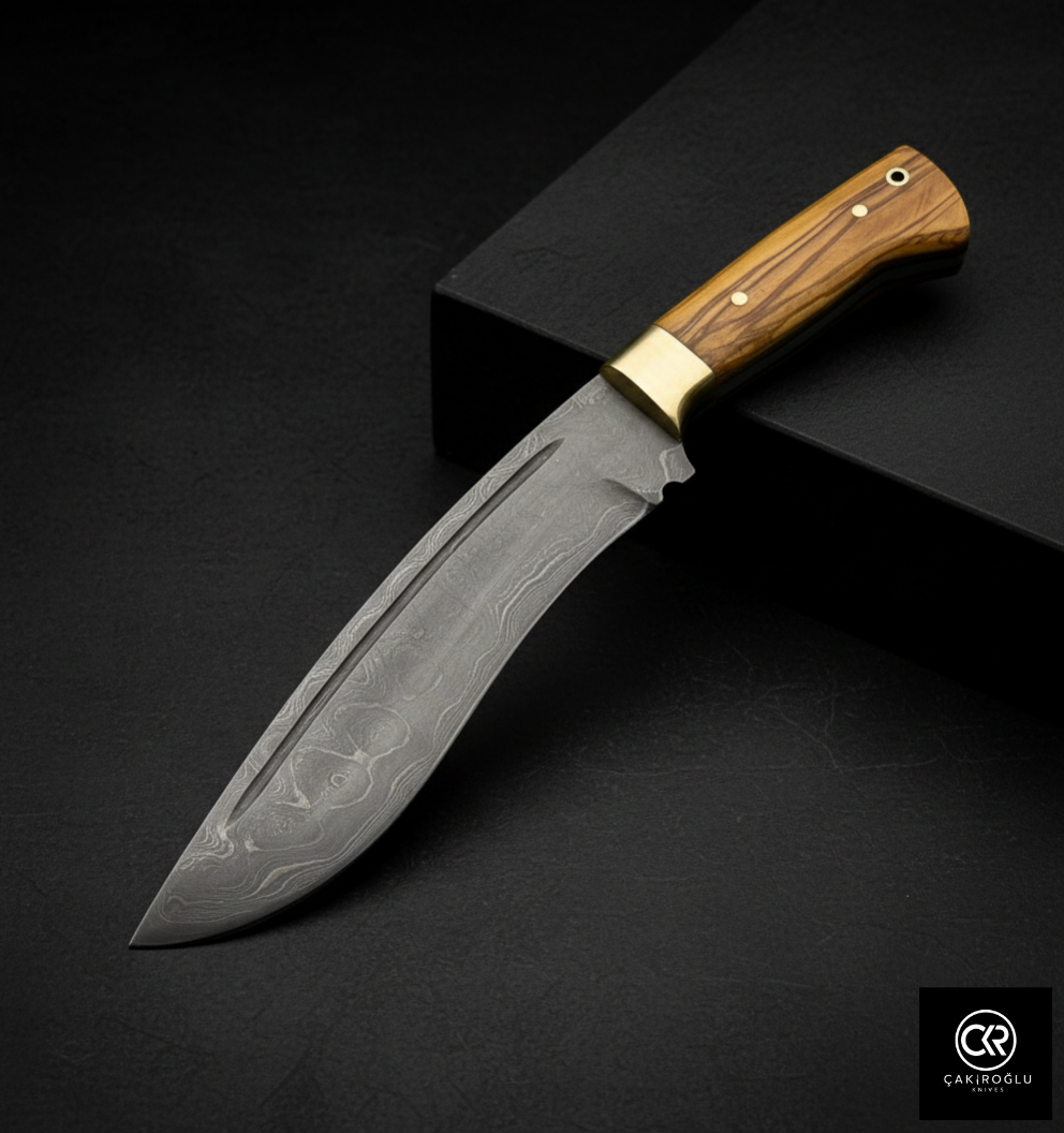 Handmade Custom-made Damascus Kukri