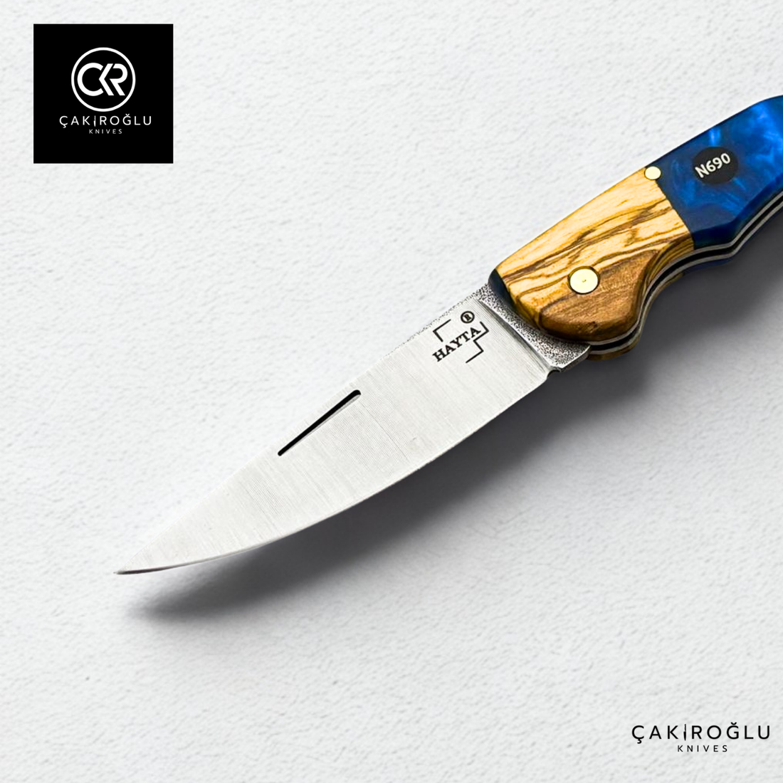 Hayta V1 Ocean Blue Handcrafted Pocket Knife