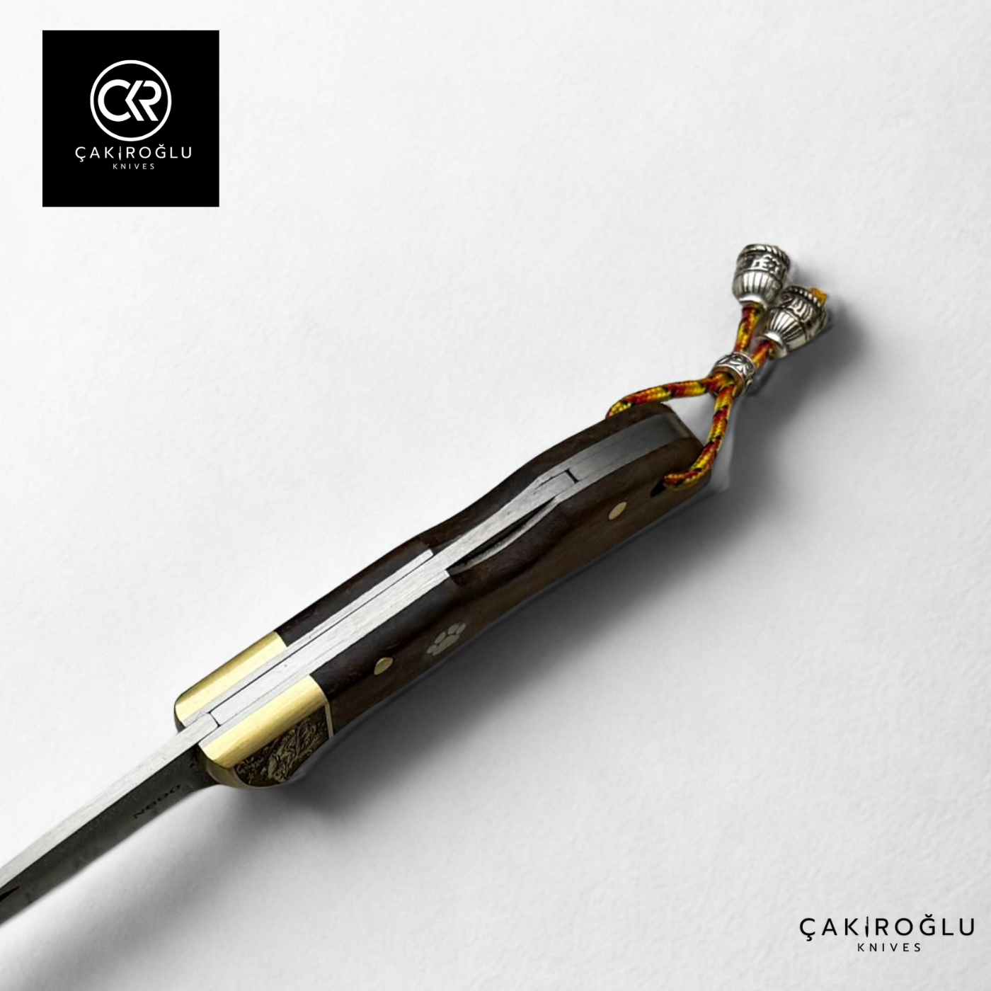 Showy Elite Small Size Handcrafted Custom Folding Knife - N690 Böhler Steel & Engraved Brass Apron