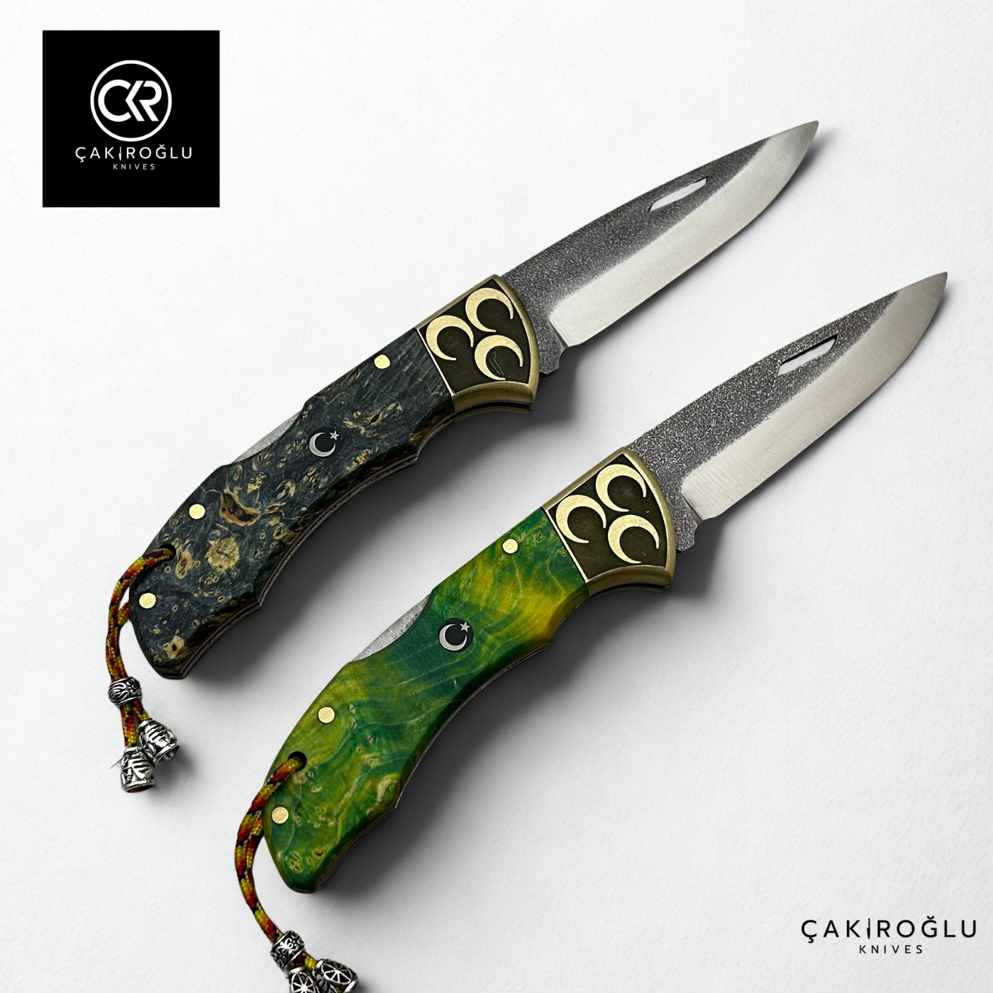 Showy Elite Stabilize Version Handcrafted Custom Folding Knife - Böhler N690 Steel & Engraved Brass Handle