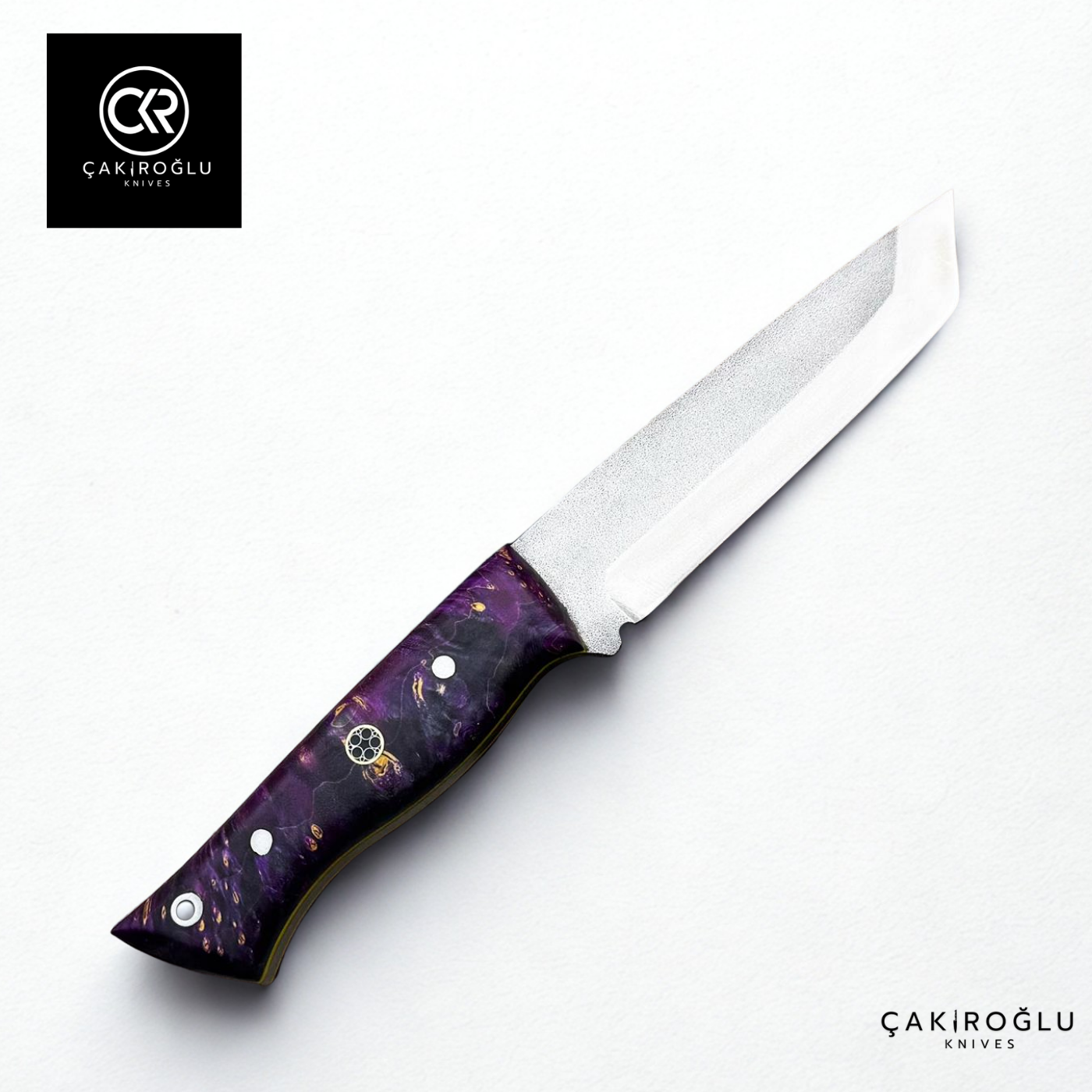 Handcrafted Custom-made Böhler N690 Steel & Stabilized Handle Tanto Model Hunting Knife