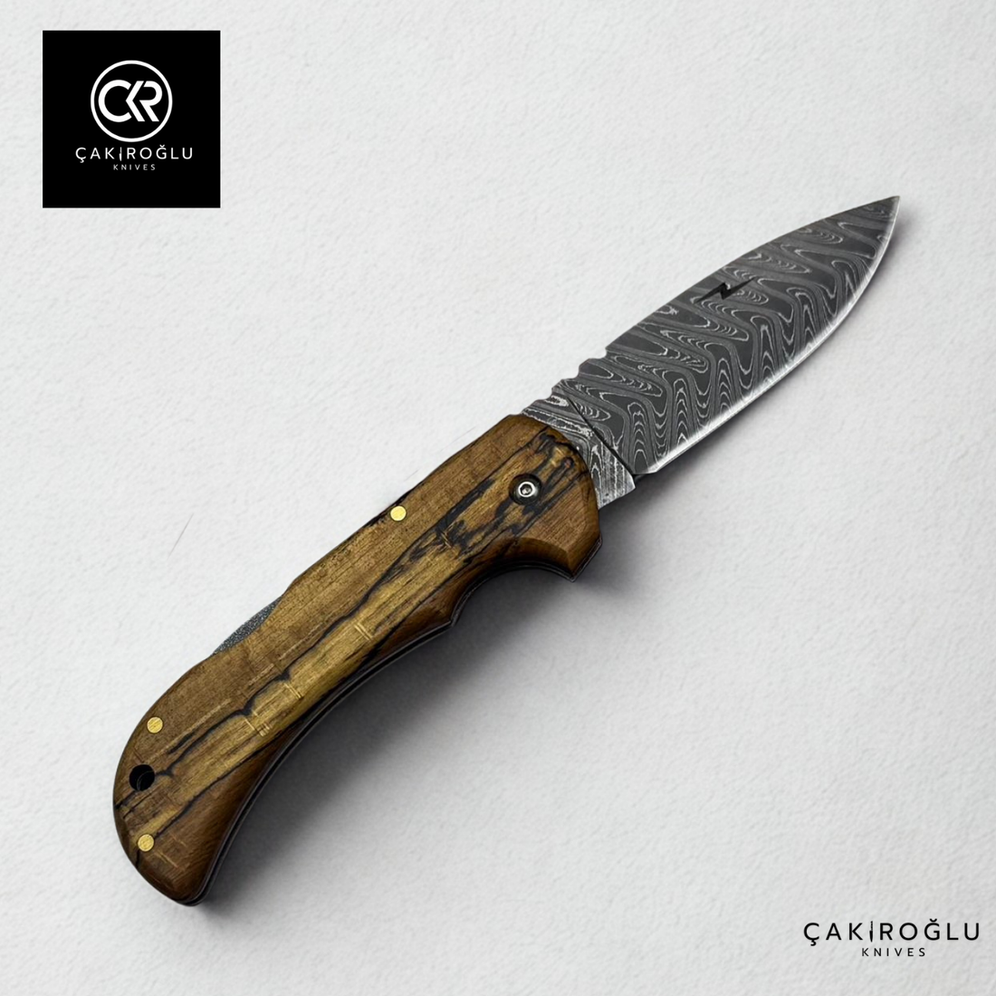 Handcrafted Custom Folding Knife - Damascus Steel