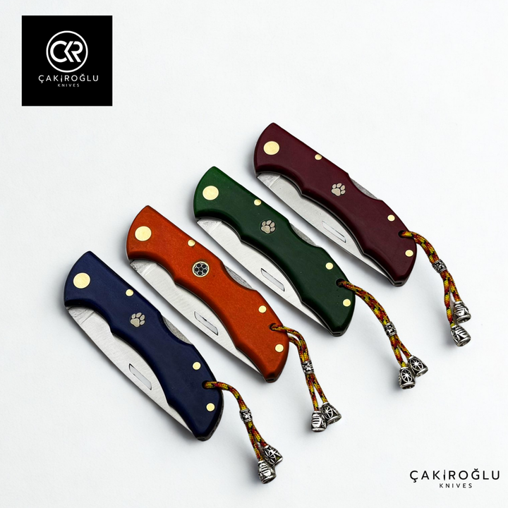 Showy Series Handcrafted Folding Knife - Micarta Handle