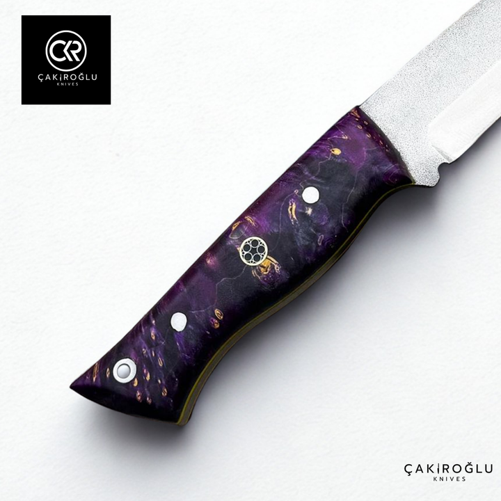 Handcrafted Custom-made Böhler N690 Steel & Stabilized Handle Tanto Model Hunting Knife