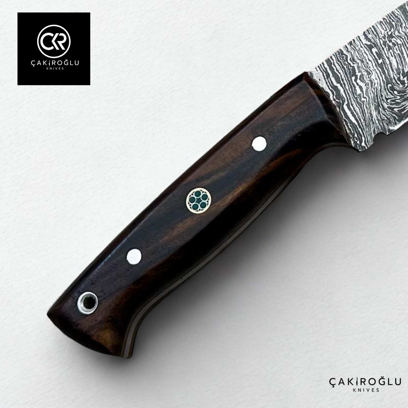 Handcrafted Custom-made Damascus Steel Bushcraft Hunting Knife