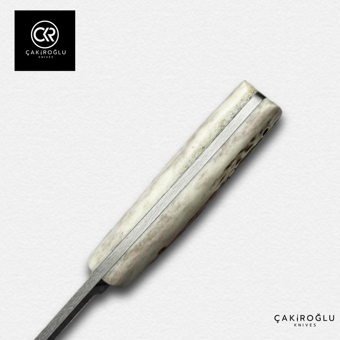 Handcrafted Custom Bushcraft Hunting Knife - N690 Böhler Steel & Deer Antler Handle