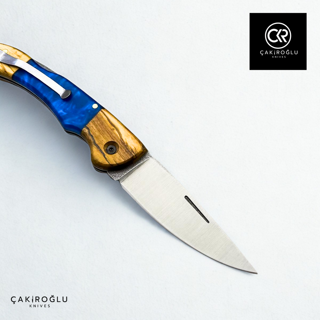 Hayta V1 Ocean Blue Handcrafted Pocket Knife