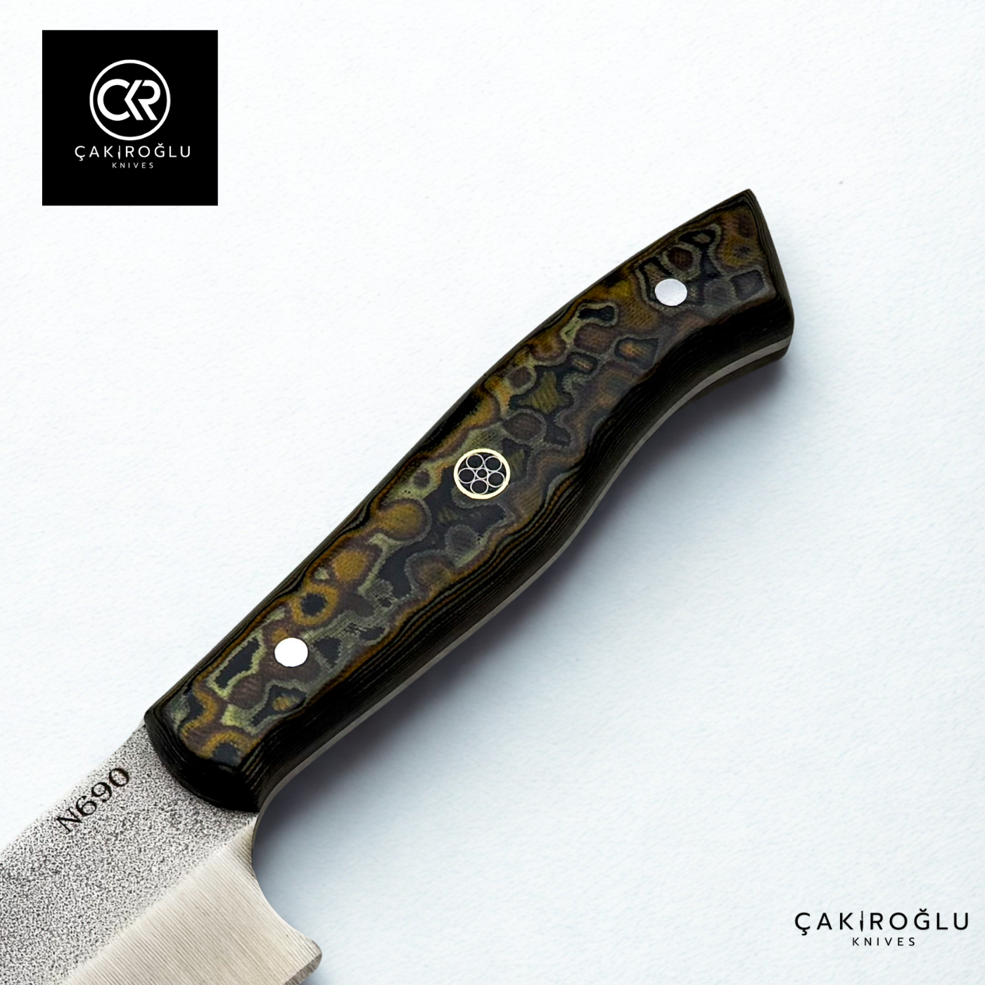 Santoku Model Handcrafted Chef Knife - Böhler N690 Steel & G-carta Handle