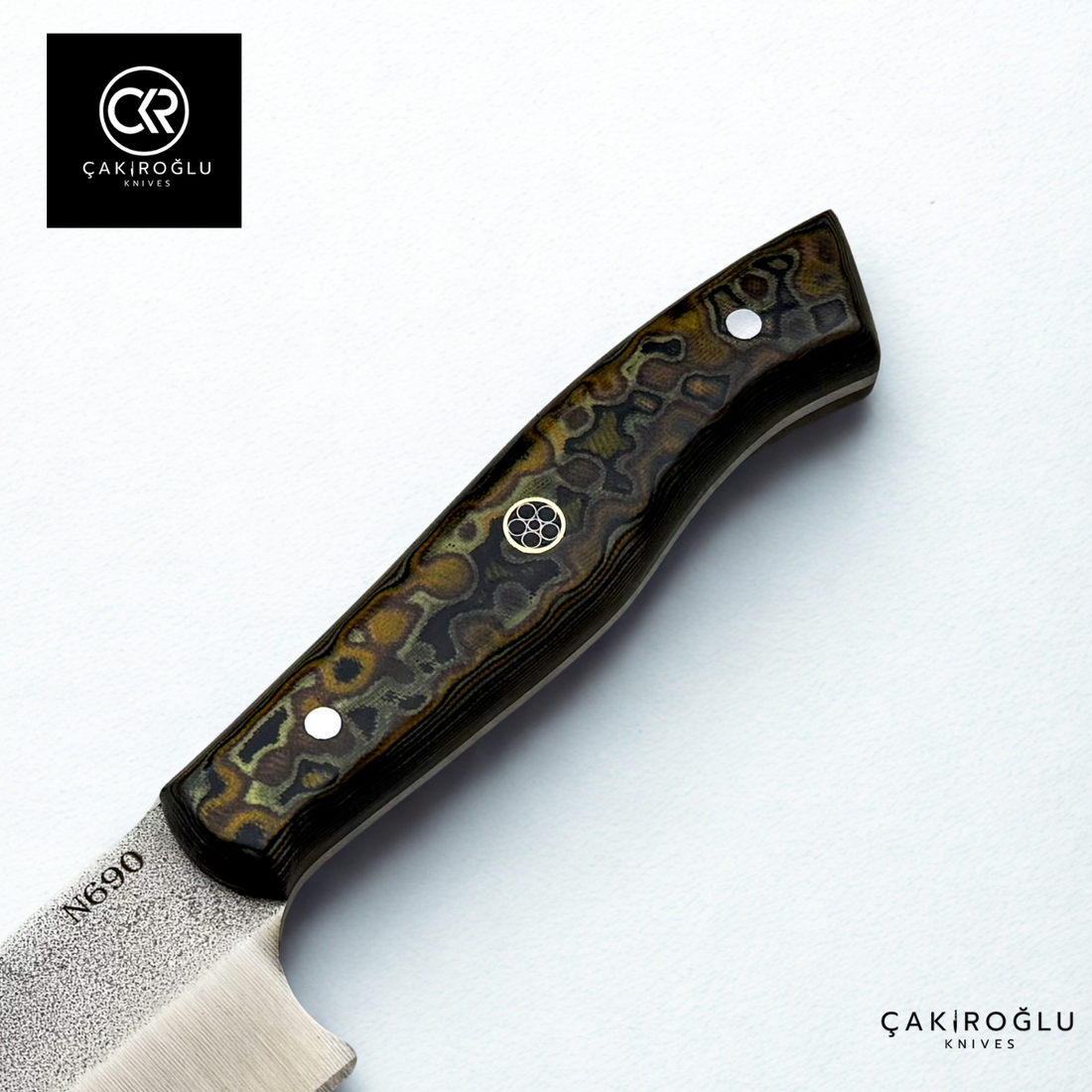 Santoku Model Handcrafted Chef Knife - Böhler N690 Steel & G-carta Handle