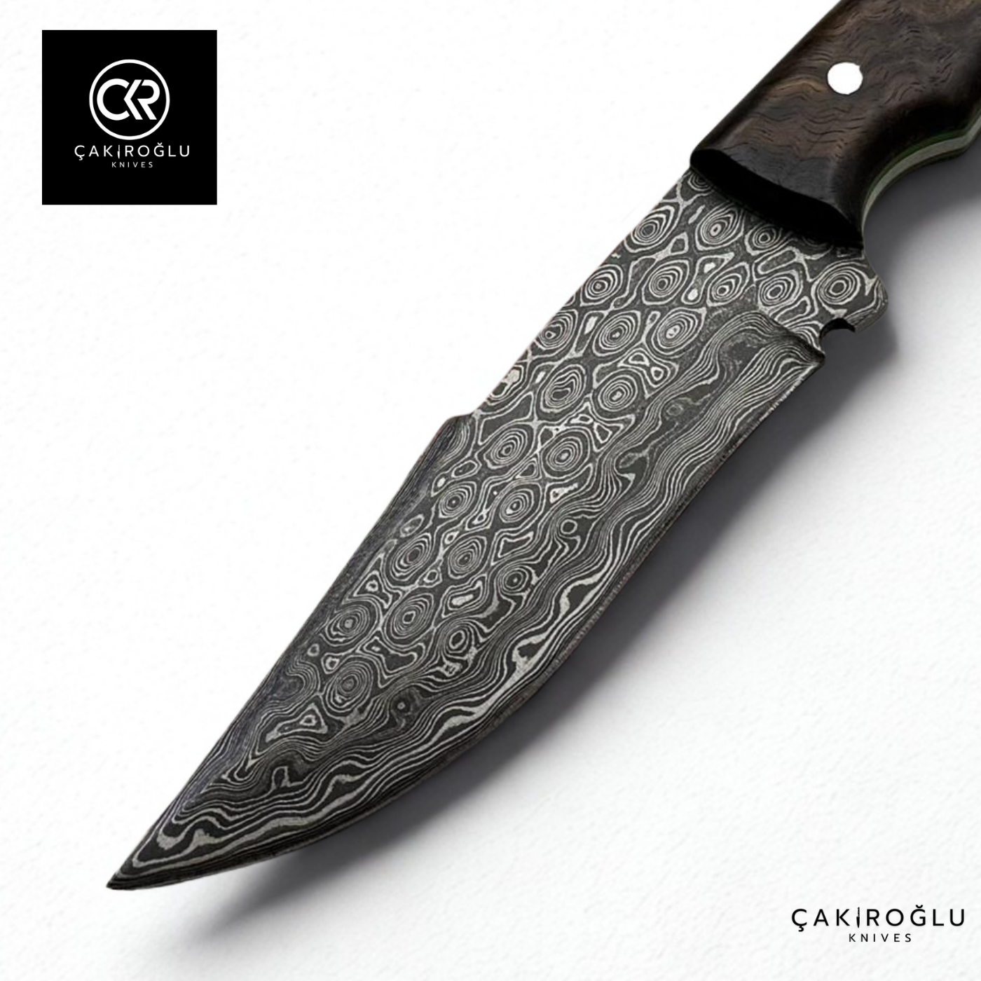 Handcrafted Custom-made Damascus Steel Hunting Knife