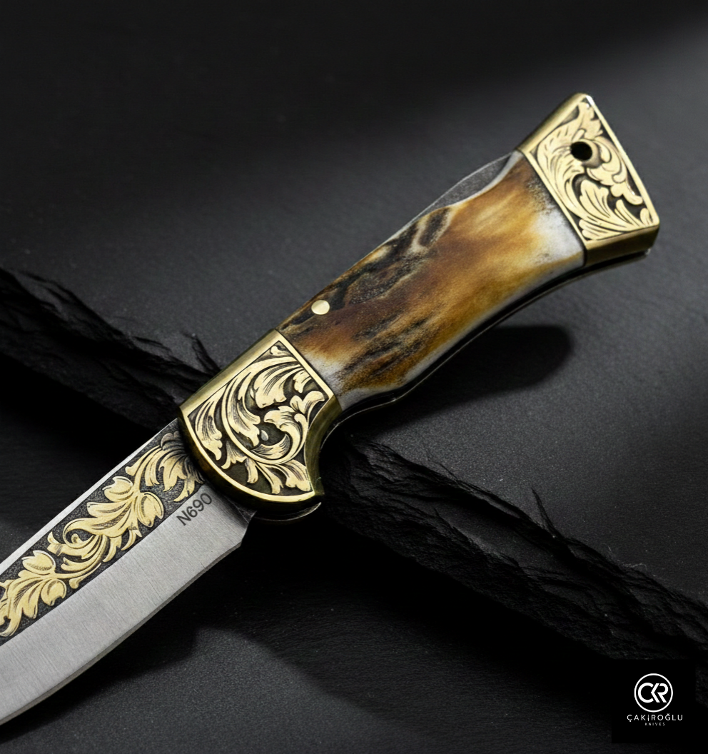 Corvus Series - Custom Handcrafted Folding Knife - Limited Edition