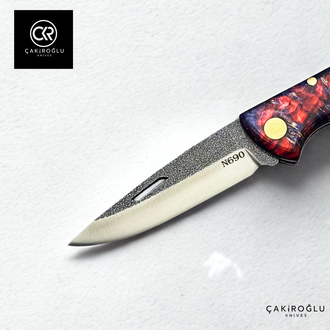 Showy Series Small Size Handcrafted Folding Knife - N690 Böhler Steel