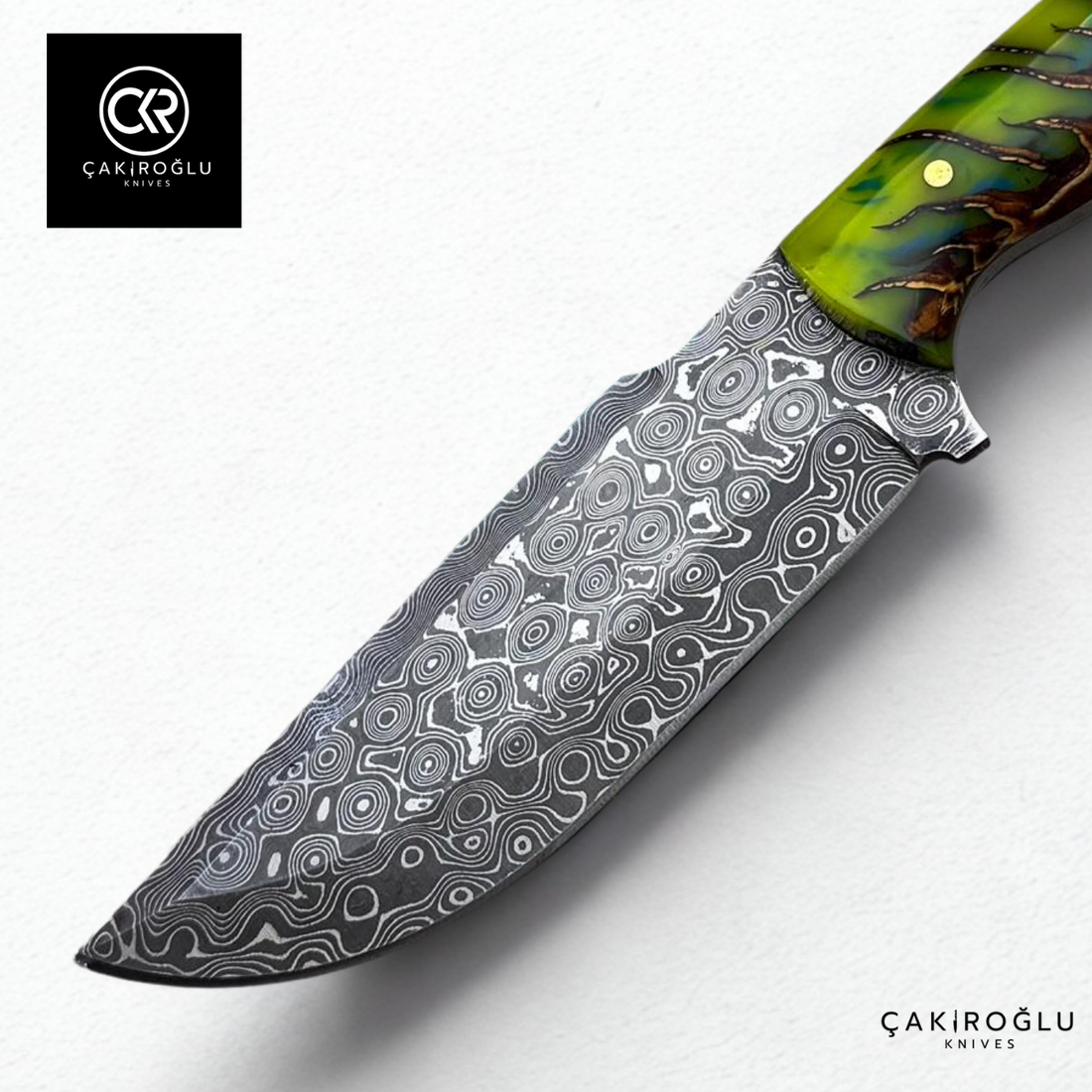 327 Mountaineer Pine Cone - Limited Edition Handcrafted Custom-made Damascus Knife