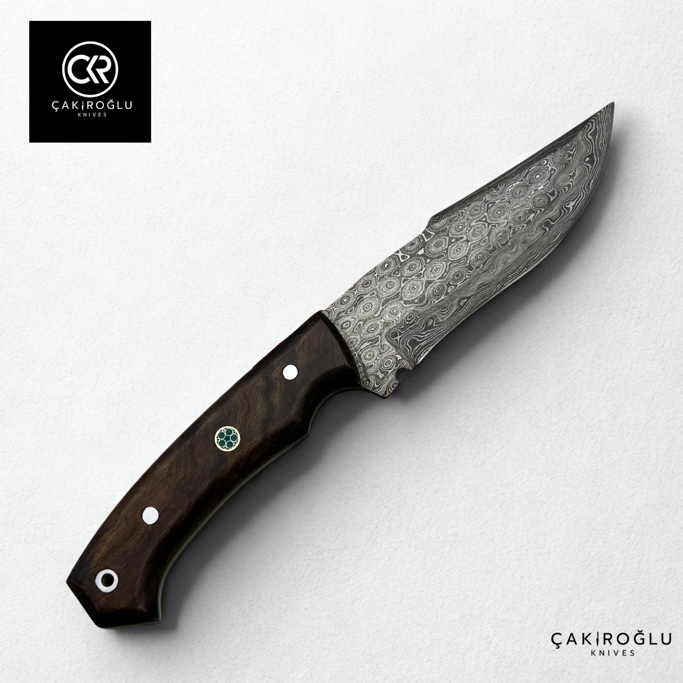 Handcrafted Custom-made Damascus Steel Hunting Knife