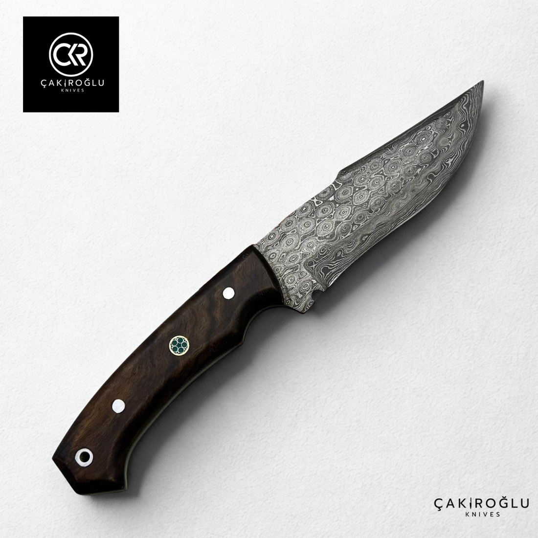 Handcrafted Custom-made Damascus Steel Hunting Knife