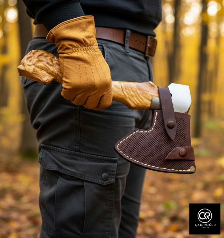 Specially Handworked Horse Head Design Handmade Camping Axe