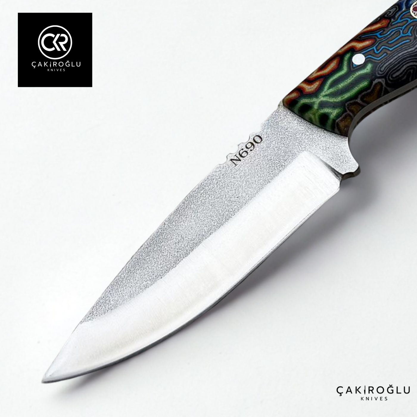 Handcrafted Custom-made Böhler N690 Steel & G-carta Handle Hunting Knife