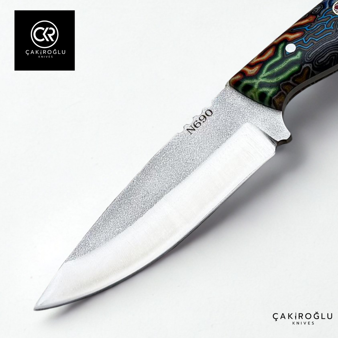 Handcrafted Custom-made Böhler N690 Steel & G-carta Handle Hunting Knife