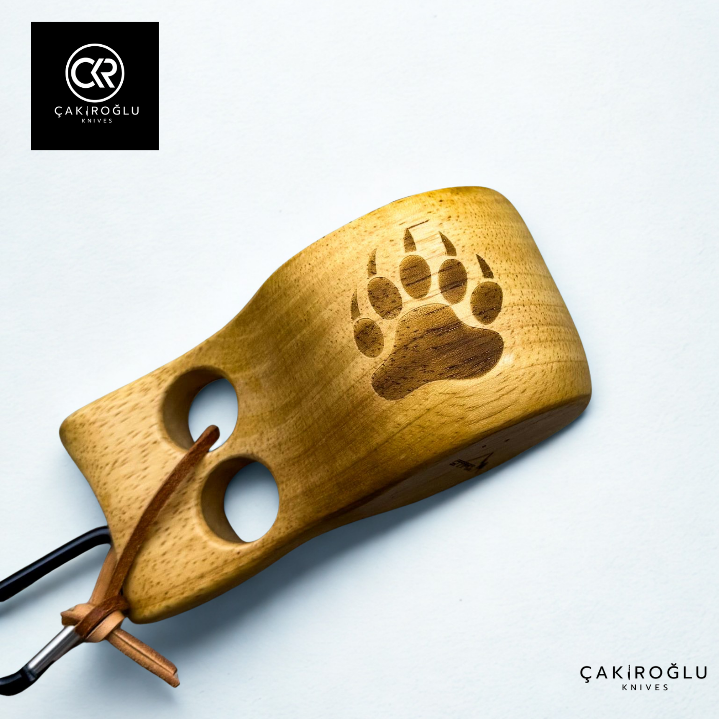 Handcrafted Kuksa Cup - The bear paw engraving