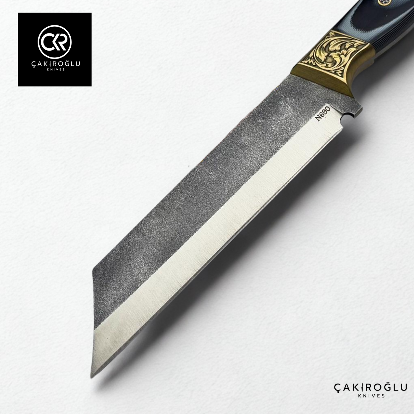 Handcrafted Custom Tanto Model Hunting Knife - N690 Böhler Steel & G10 Handle