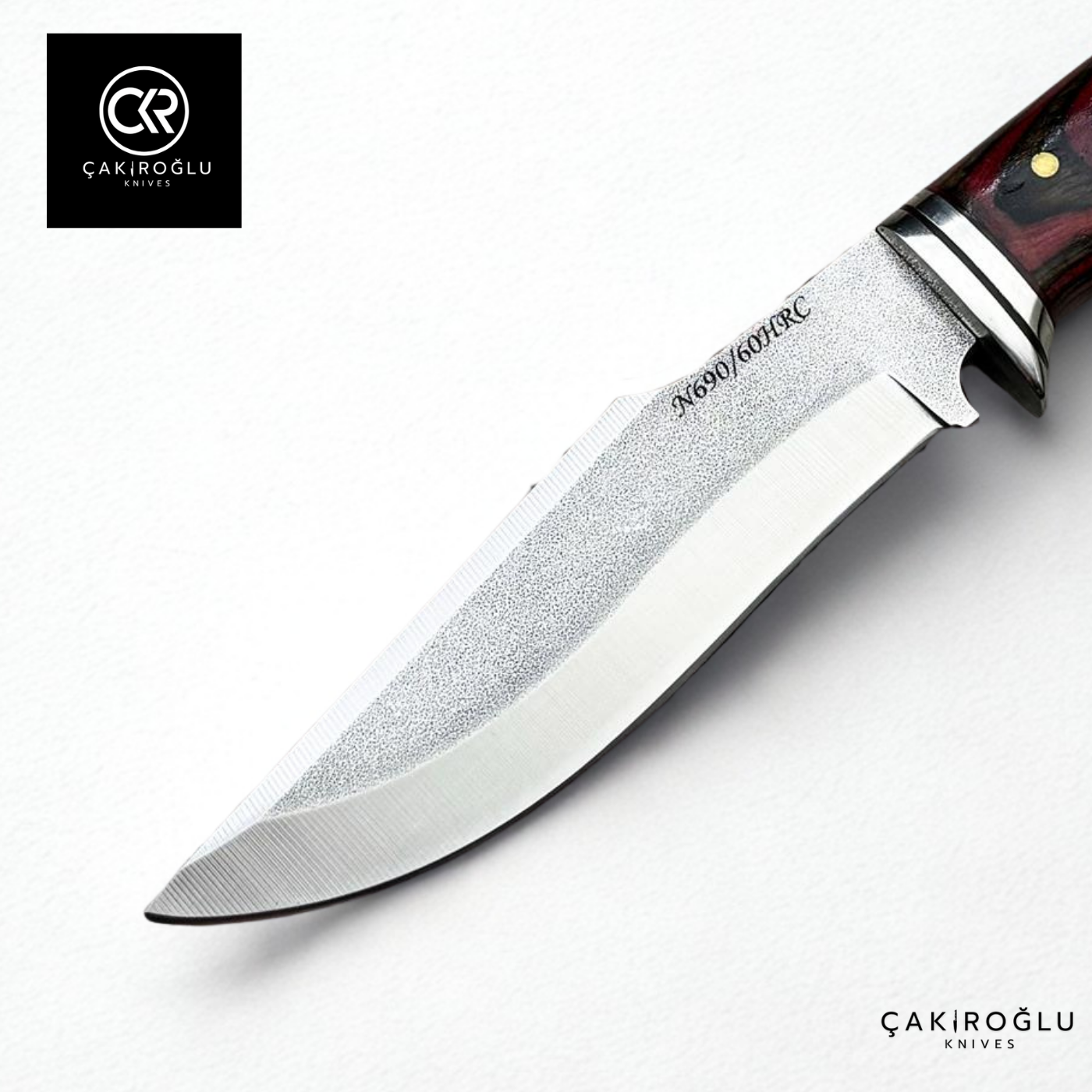 Heritage 281 Dark Beet & Aluminum Apron Edition - N690 Steel Handcrafted Knife