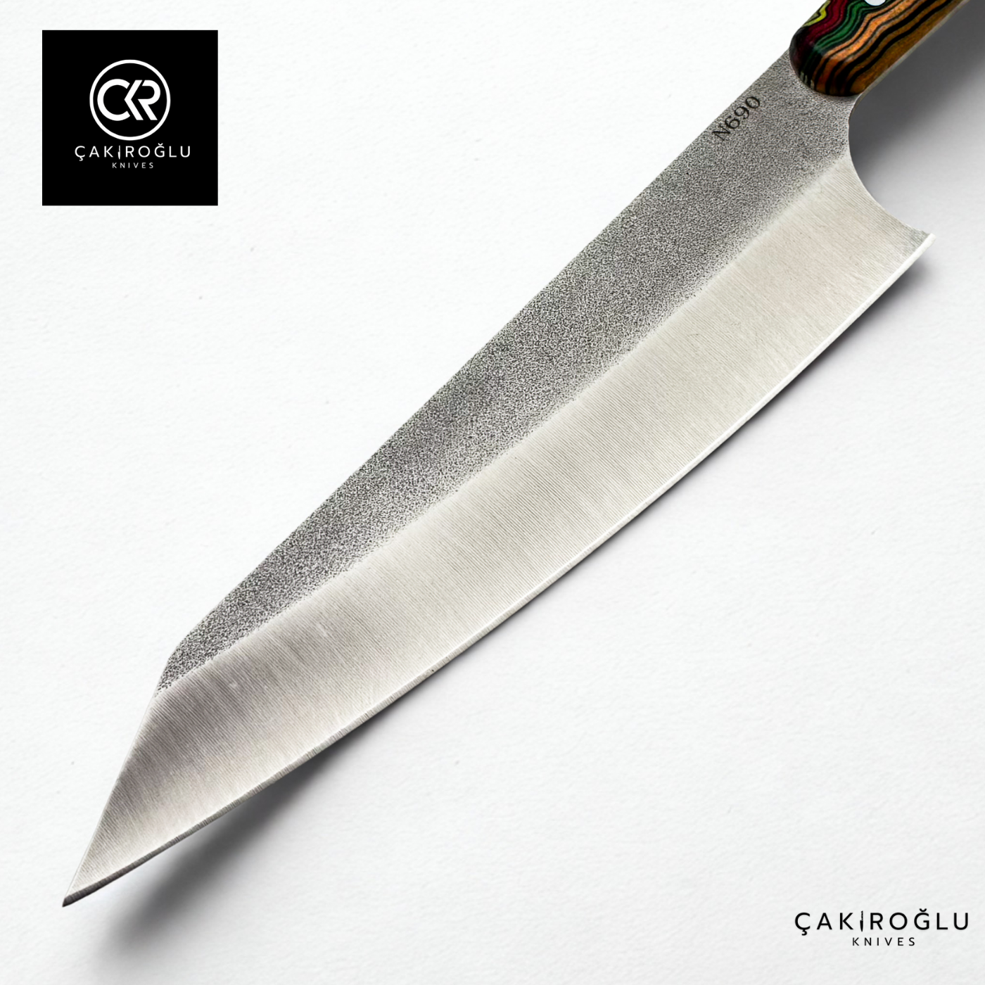 Kiritsuke Model Handcrafted Chef Knife - Böhler N690 Steel & G-carta Handle