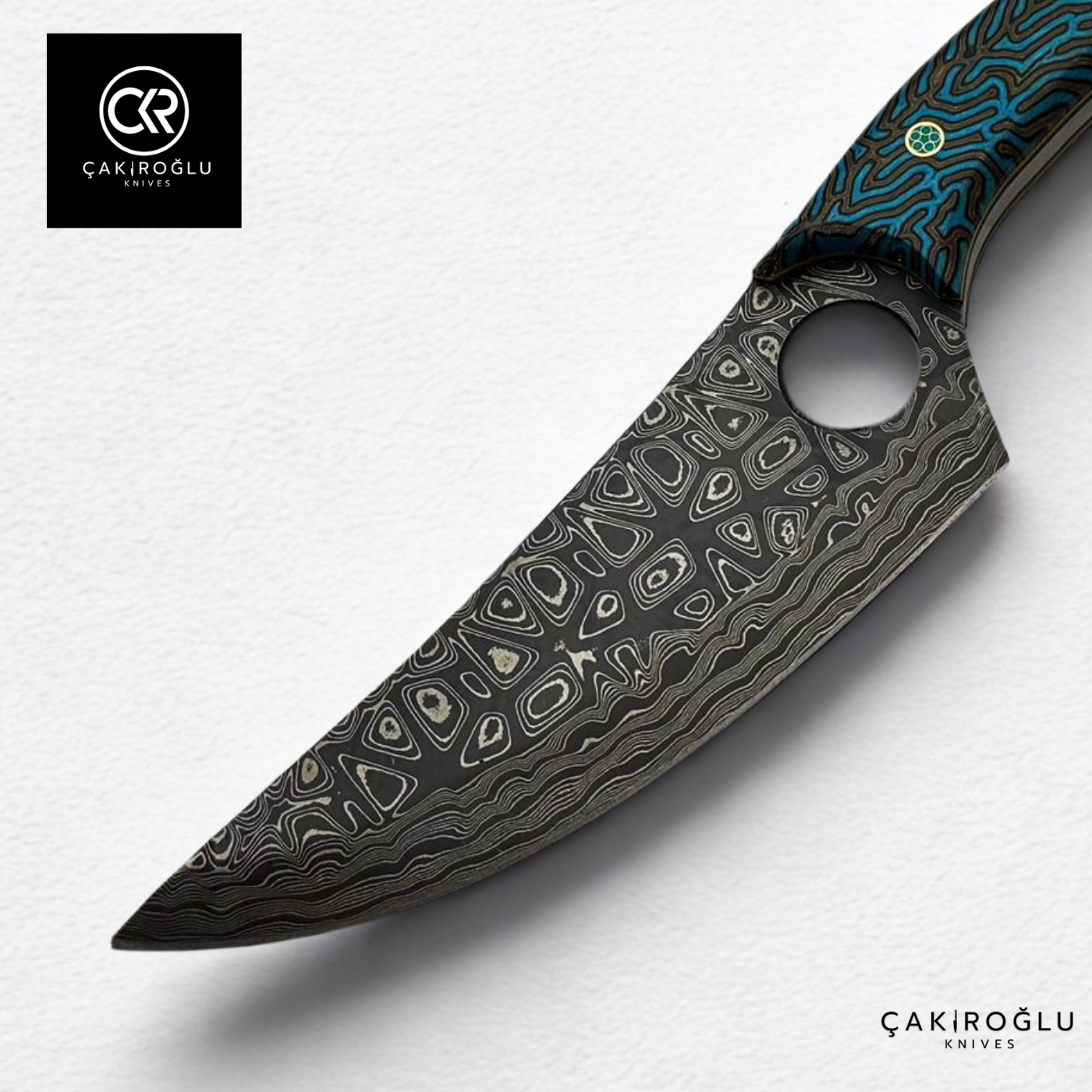 Viking Model Almazan Damascus Camping Knife