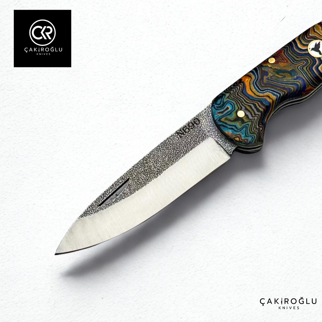 Corvus Flux 506 Handcrafted Folding Knife - N690 Steel & G-carta Handle