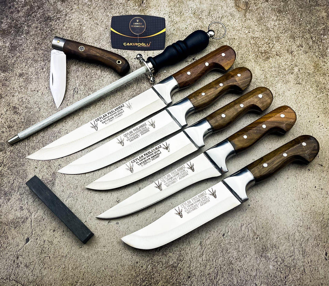 Ceylan Handmade 5-Piece Kitchen Knife Set