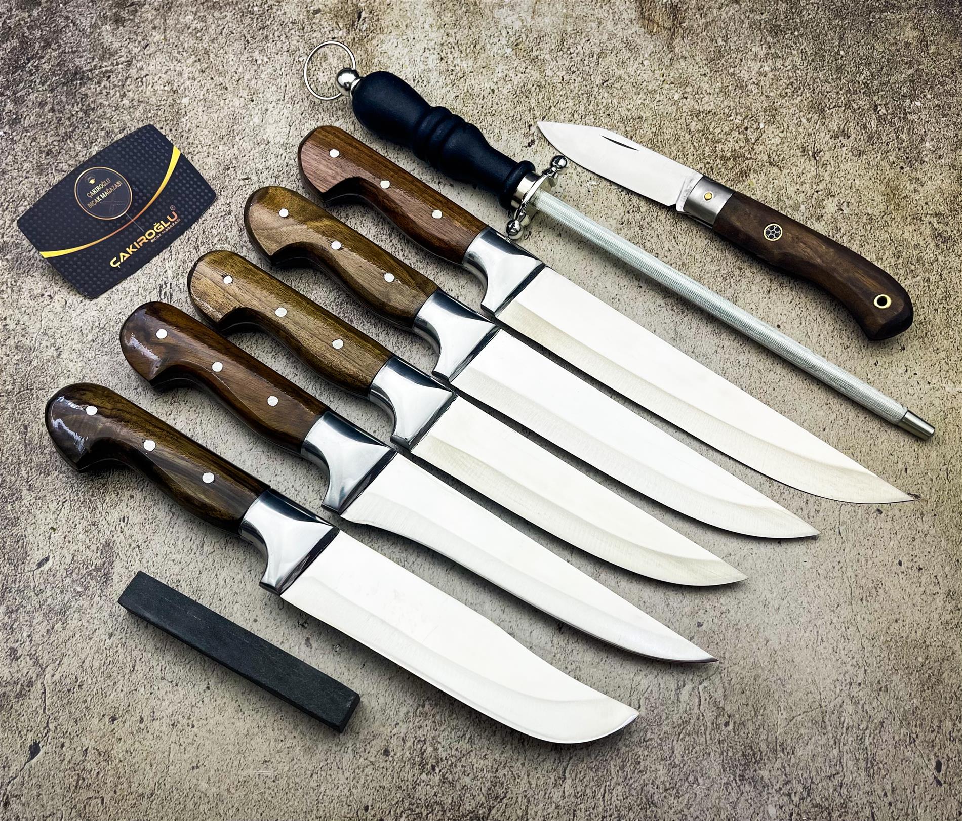 Ceylan Handmade 5-Piece Kitchen Knife Set