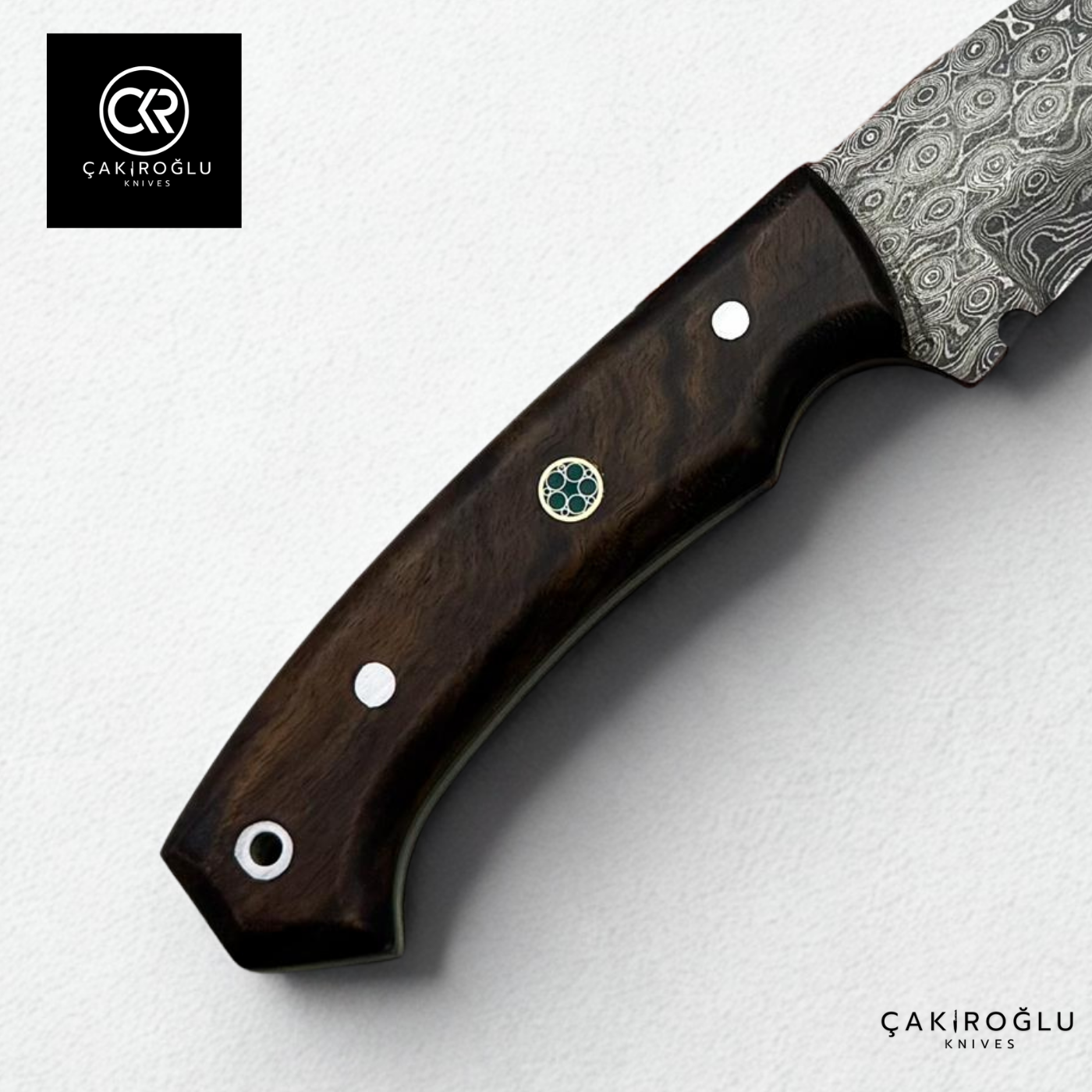 Handcrafted Custom-made Damascus Steel Hunting Knife