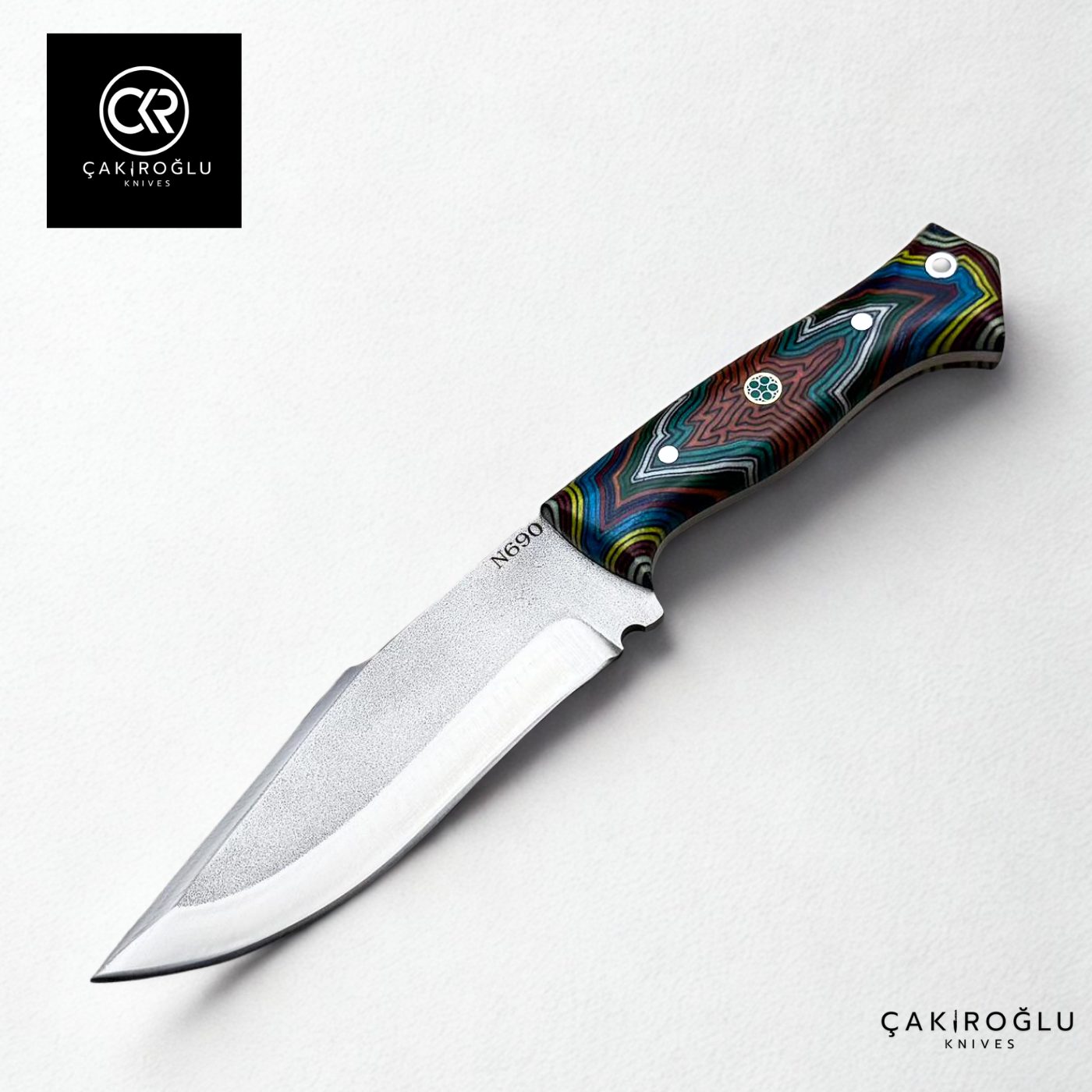 Handcrafted Custom-made Böhler N690 Steel & G-carta Handle Hunting Knife