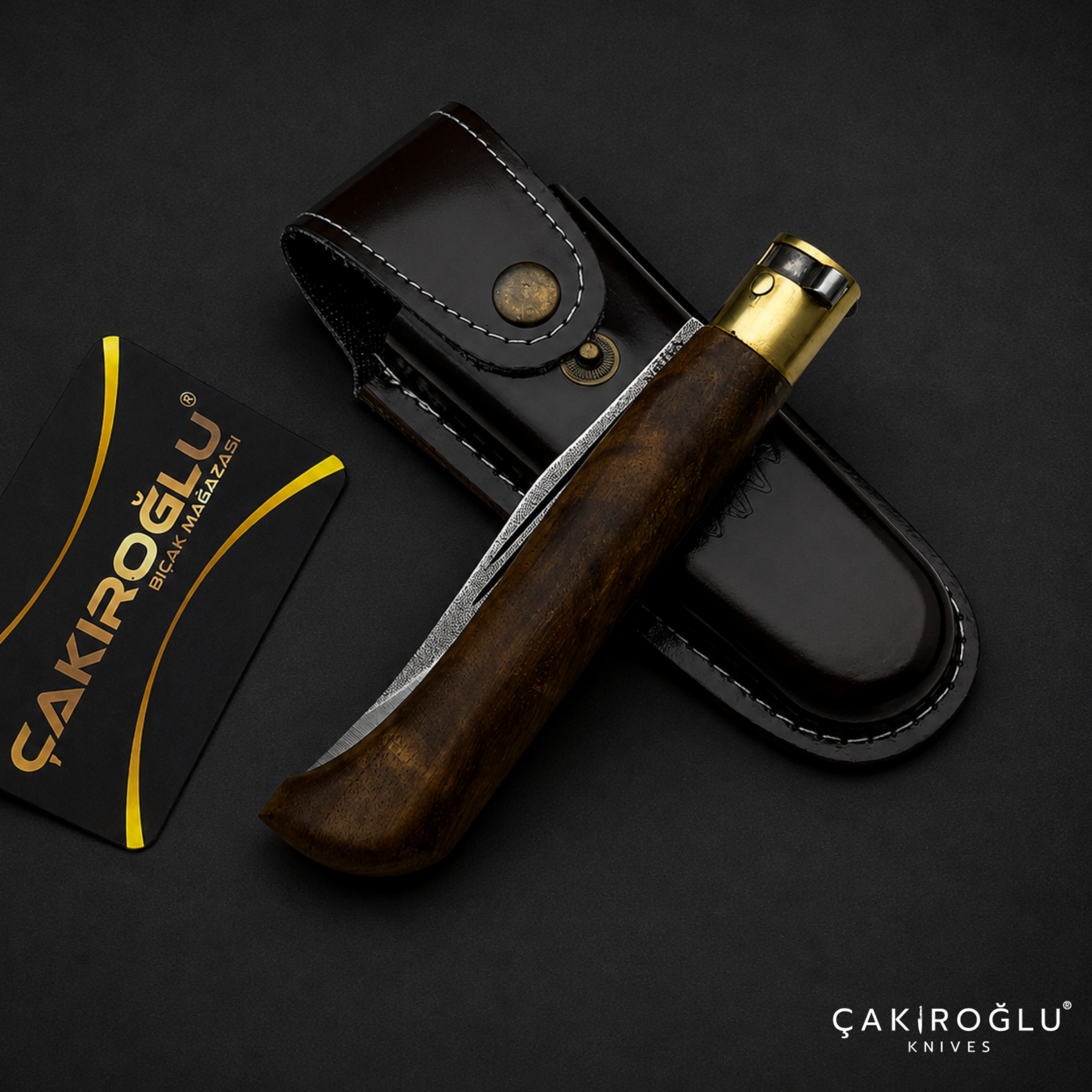 Handmade N690 Steel Custom Folding Pocket Knife - Edc Walnut Handle