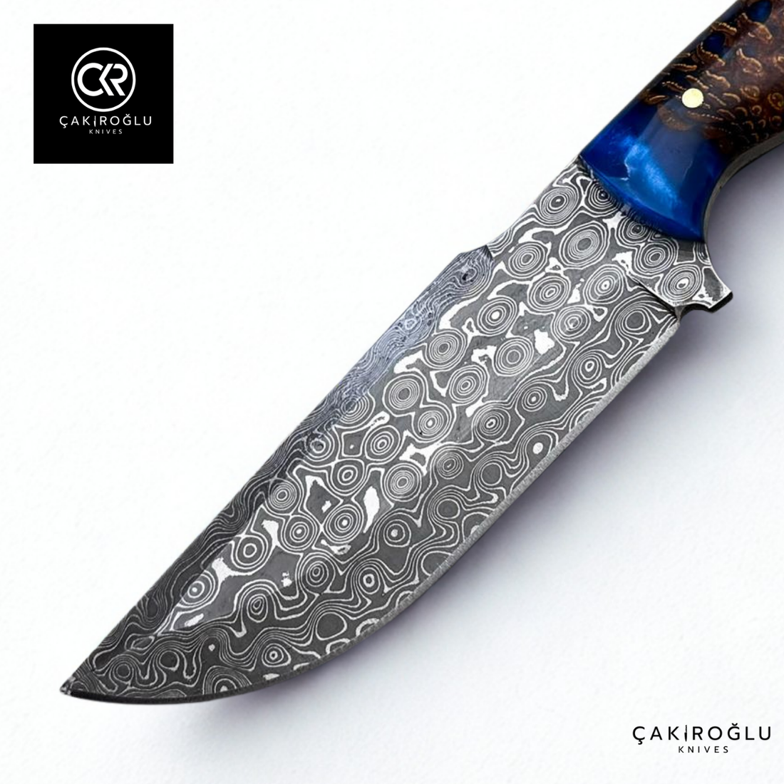 327 Mountaineer Pine Cone - Limited Edition Handcrafted Custom-made Damascus Knife
