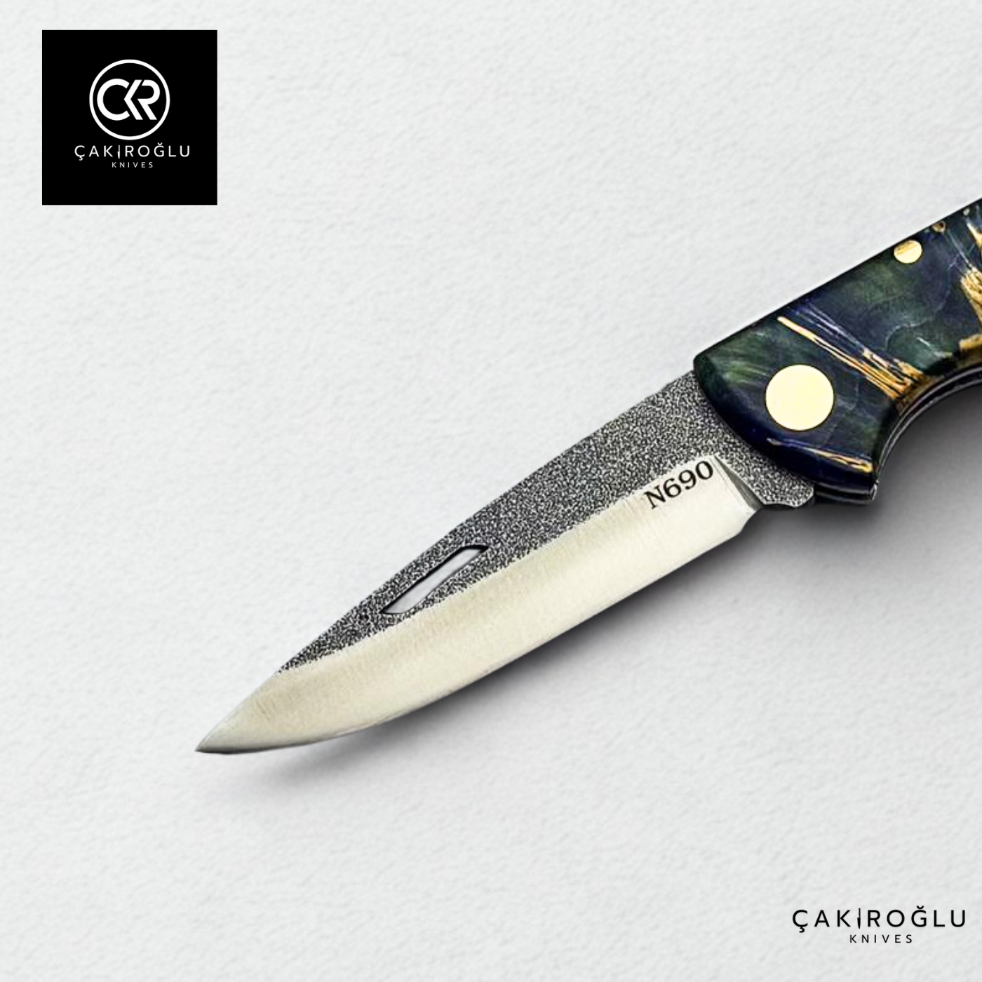 Showy Series Small Size Handcrafted Folding Knife - N690 Böhler Steel