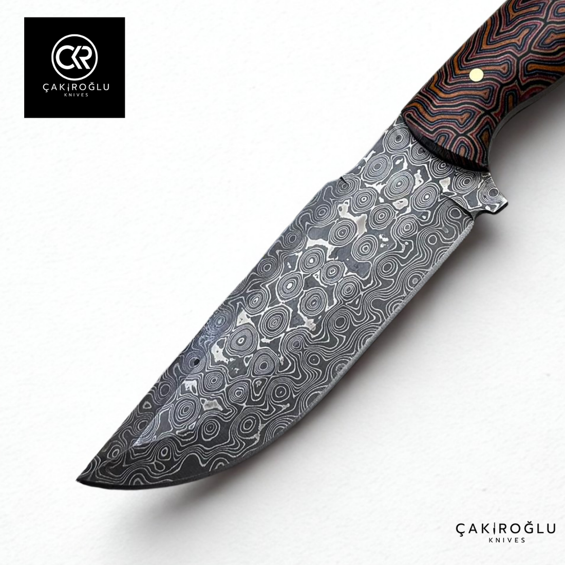 327 Mountaineer Ember - Limited Edition Handcrafted Custom-made Damascus Knife