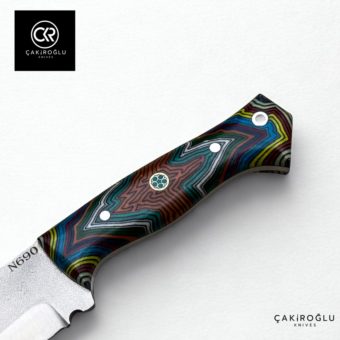 Handcrafted Custom-made Böhler N690 Steel & G-carta Handle Hunting Knife