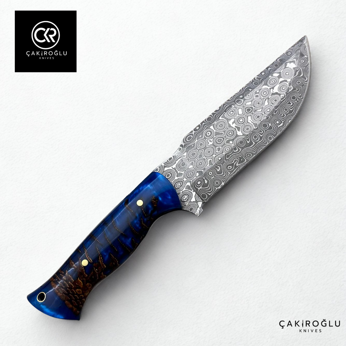 327 Mountaineer Pine Cone - Limited Edition Handcrafted Custom-made Damascus Knife