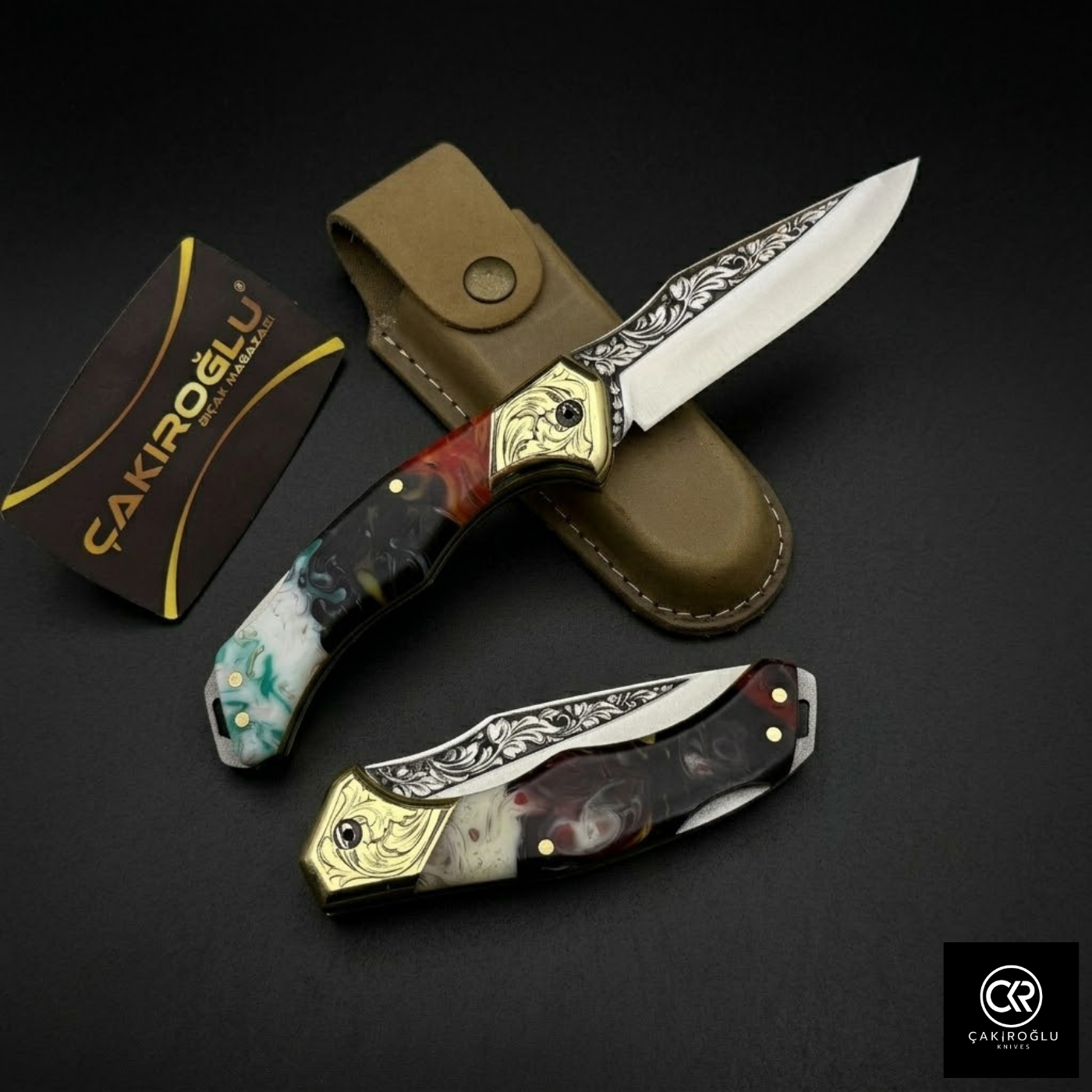 Handmade Folding Knife - Engraved Böhler N690 Steel