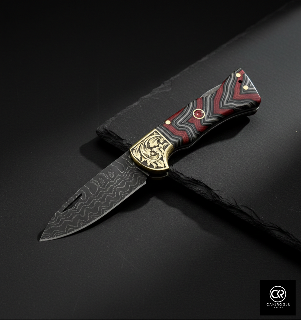 Corvus Series - Custom Handcrafted Folding Knife - Limited Edition