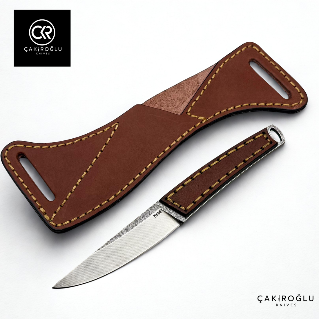 Handcrafted Custom-made Böhler N690 Steel & Leather Handle Hunting Knife