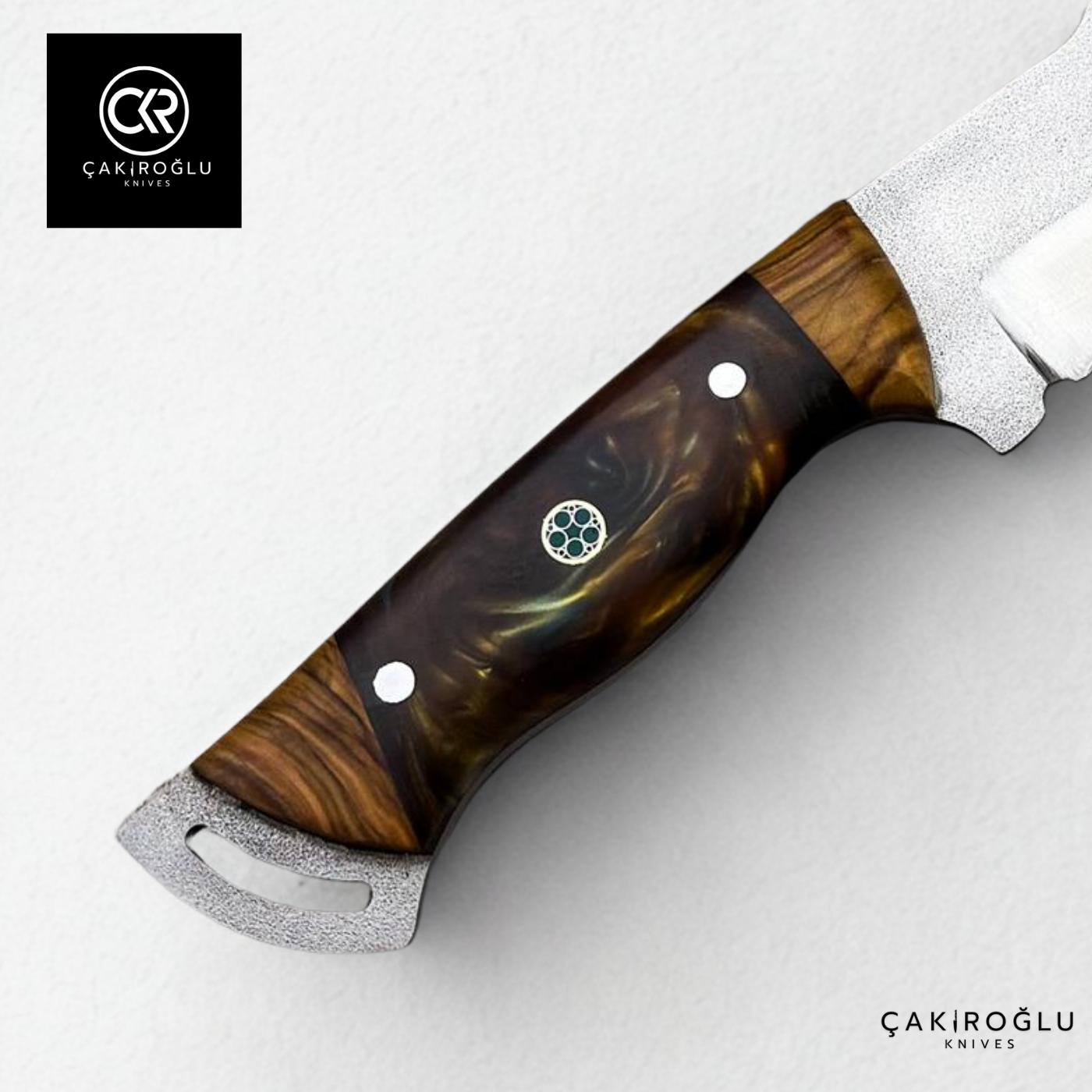 Handcrafted Custom-made Böhler N690 Steel & Epoxy Hybrid Handle Hunting Knife