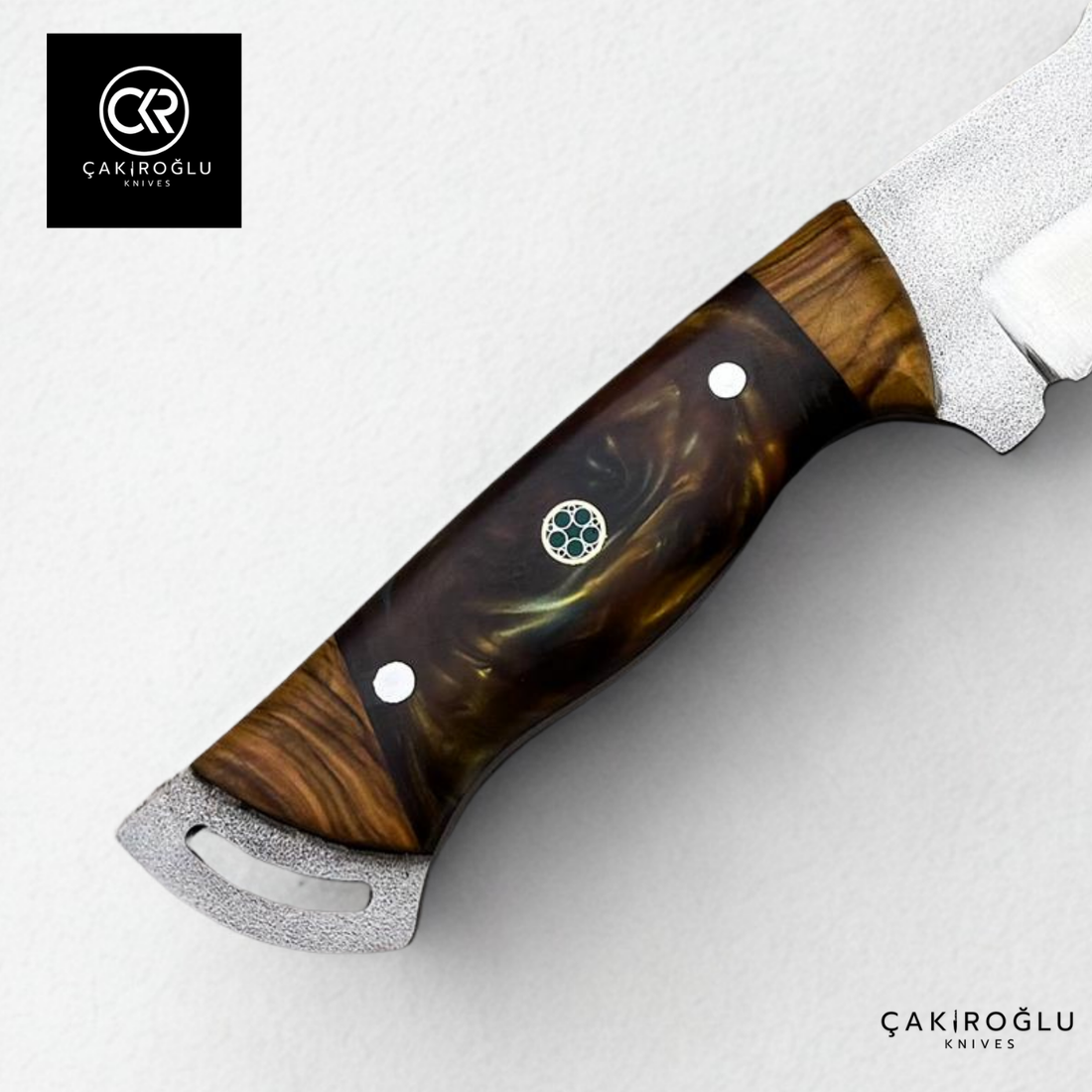 Handcrafted Custom-made Böhler N690 Steel & Epoxy Hybrid Handle Hunting Knife