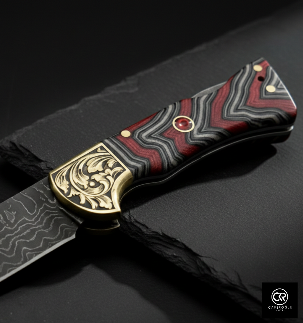 Corvus Series - Custom Handcrafted Folding Knife - Limited Edition