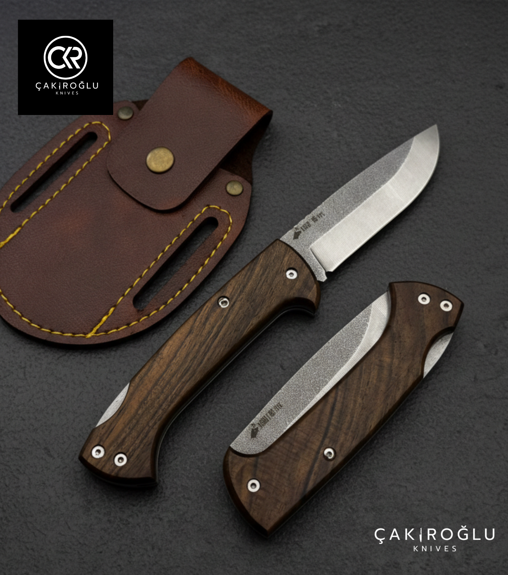 Göxon Börü - Walnut Root Handle Handcrafted Knife