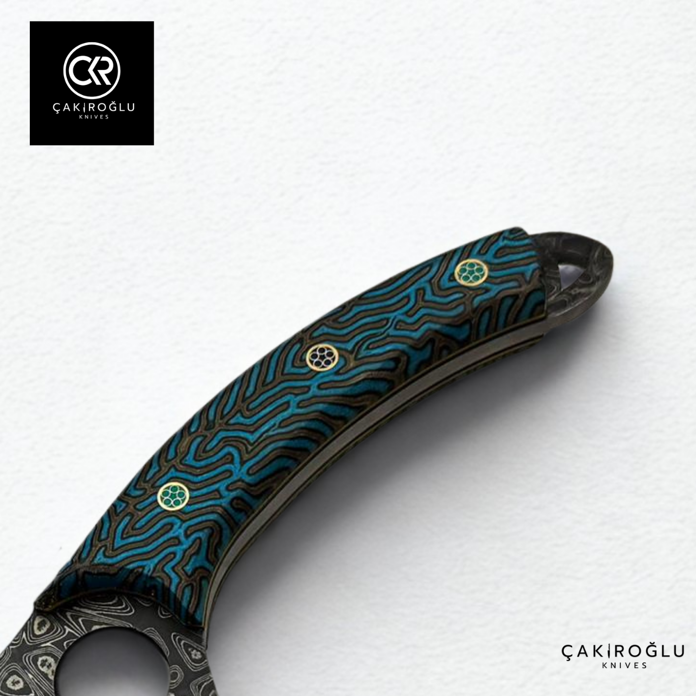 Viking Model Almazan Damascus Camping Knife